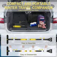 2-In-1 Multifunctional Telescopic Snow Shovel With Scraper And Brush, ABS Material, Non-Electric Car Ice Scraper, Easy Snow Removal - Snow Shovel - View 6