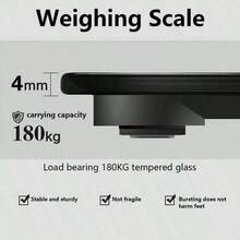 Báscula digital de peso corporal, báscula de baño, pantalla LCD de alta definición, se conecta a la aplicación móvil para ver varios datos corporales, báscula inteligente multifuncional de grasa corporal, adecuada para el gimnasio, pérdida de peso y pesaje - Multicolor - Ver 9