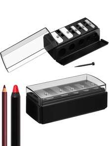 3pcs Chocolate Pencil Sharpener, Cartoon Creative Flip-Top Pencil Sharpener, School Supplies, Handheld, Non-Electric, Suitable For School And Office Use, Suitable For Pencils And Makeup Pencils, Compact Pencil Sharpener, Desktop Decoration Portable Pencil Sharpener, School Supplies For The Back-To-School Season, Suitable For Art Studios, Homes And Offices Back To School Season - Multicolor - View 10