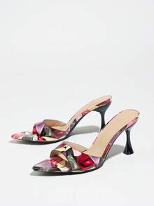 Jin Bei Qi Women's High Heel Shoes, Fashionable And Elegant For Parties, Outdoor Events, Banquets. Features Sparkling Trim, Soft Mirror-Like Material, Sexy Strap Design, Pointed Toe, Comfortable Wedge Heel. Versatile For Casual, Home, Outdoor, Travel Wear. - Color - View 7