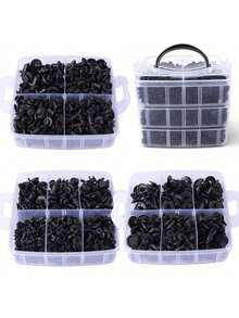 625pcs Automotive Fastener Clips, Includes 16 Most Common Sizes & 5 Trim Tools, Suitable For Truck And Motorcycle Bumper And Door Panel Plastic Clips - 625pcs - View 2