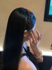 3条/1条，周长14.17英寸/36厘米，黑色、白色、玳瑁色塑料发箍，简约防滑锯齿设计，百搭、优雅、简约，适合日常、户外、海滩、派对、通勤、度假、发型设计、洗脸、化妆、服装配饰、发带、头饰、发箍等各种场合。 - 彩色 - 查看 4