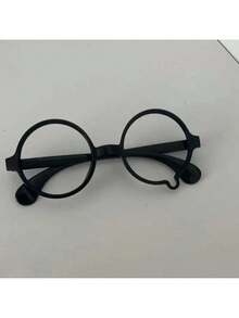 Y2K Lensless Cosplay Glasses, Neutral Water Drop-Shaped Frame, Durable PC Material And Hinge Design Style Decorative Accessories, Suitable For Women With Small Faces - Perfect Choice For Daily Wear And Music Festival Gifts - 半幀 - 查看 8