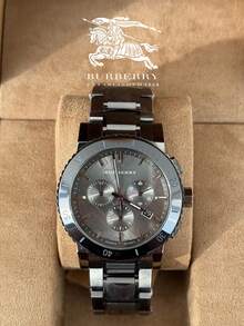 Burberry Men's Watch Stainless Steel Gray Strap With Gray Dial The City - Black - View 2