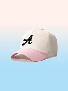 1pc Unisex Contrast Color Letter A Embroidered Baseball Cap, Adjustable Design, Lightweight And Comfortable. Suitable For Hiking, Climbing, Travel And Outdoor Activities. Casual Streetwear Cap For Both Men And Women. - A - View 16