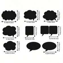 10张创意婚礼DIY黑色卡片，适用于求婚、订婚、婚礼和情人节，黑色卡片粉笔套装趣味手持拍照道具，婚礼自拍DIY拍照道具，各种节日装饰道具，趣味婚礼拍照道具，派对拍照亭。