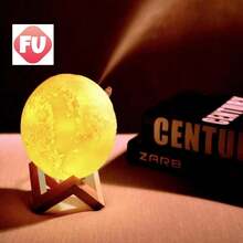 Humidificador Luna con 3 Modos de Luz Blanca y Cálida Aromaterapia. - Multicolor - Ver 3