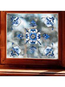 1pc European-Style Colorful Retro Pattern Decorative Sticker, PVC Sticker, Removable Self-Adhesive Easy-Tear Sticker, Home Decoration To Refresh Your Life, Holiday Decoration Sticker, Birthday And Graduation Gift. - Multicolor - View 7