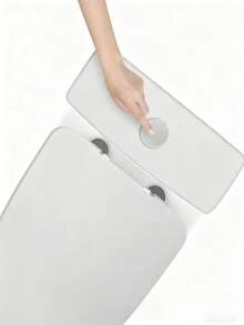 纯色马桶盖套，弹力两件套马桶水箱盖，防尘装饰马桶配件，适合所有季节浴室装饰，秋季装饰 - 彩色 - 查看 5