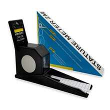 Benesta SUHONG - Estadímetro Tallímetro con Fijación a Pared 2 Metros Negro - como en la foto - Ver 4