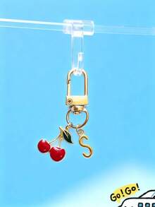 个性化Y2K樱桃钥匙扣，送给女孩的礼物，可用作包包挂饰、汽车装饰、教师节礼物、朋友礼物、姐妹礼物，创意十足 - 多色 - 查看 7