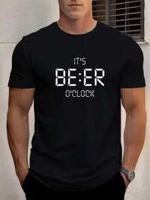 Camiseta Unissex 100% Algodão – Beer -Malha Penteada-Unissex-Basico-Modelo Casual-100% algodão-Malha premium-Camiseta personalizada  Verão    Ajuste Regular - Preto - Visão 2