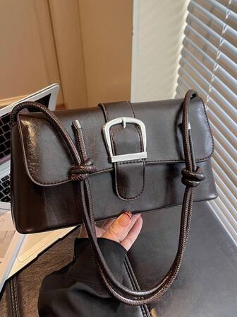 复古风女士手提包，新款冬季时尚简约单肩/腋下/斜挎包，通勤百搭