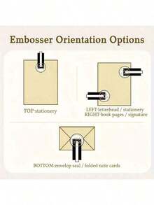 1个定制压花制作器/首字母压花制作器/图书馆主题压花制作器/来自图书馆/送给爱猫人士的礼物/送给爱书人士的礼物/婚礼压花制作器 - 黑色 - 黑色 - 查看 12