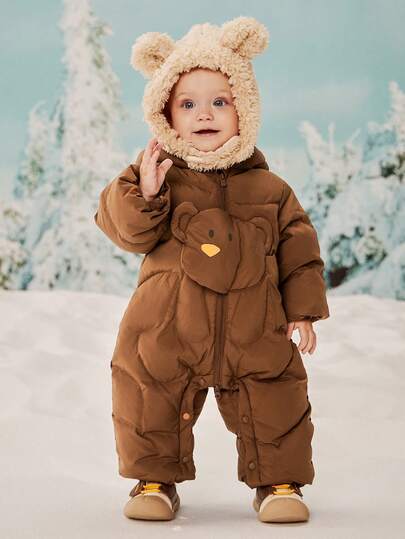 mini bala Bộ quần áo liền thân lông vũ "Lông cừu chống thấm nước" cho bé gái mùa đông 2025, bộ đồ trượt tuyết ấm áp ba lớp