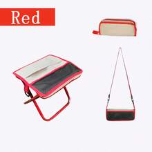 超轻折叠凳，带收纳袋，适用于户外活动——露营、徒步、钓鱼、野餐和登山——轻便便携成人脚凳 - 彩色 - 查看 13