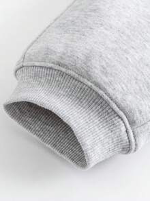 mini bala Baby Girl Infrared Fleece Jogger Pants Winter 2025, Anti-Bacterial Warm Sweatpants - Light Gray - View 8