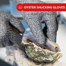 Guantes resistentes a cortes de grado 5, aptos para trabajos en cocina y al aire libre, así como para el procesamiento de carne. Lavables a máquina, permiten una gran destreza manual. Ideales para carniceros, recolectores de ostras y para uso en interiores y exteriores. - Gris plata - Ver 3