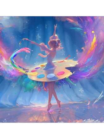 Kit de pintura de diamantes 5D, tablero de dibujo de niña bonita y colorida, pintura de diamantes 5D redonda con imagen artificial encantadora, kit de pintura de mosaico de rhinestone, suministros de pintura para principiantes, pintura de diamantes hecha a mano con gemas, decoración de pared para el hogar, regalo