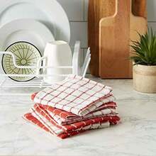 DII Trapo clásico para Platos, 100% de algodón, diseño de Ventana, para Uso Diario en la Cocina, Lavable en Lavadora, 30.48 cm x 30.48 cm, Juego de 6,(Especias Paño de cocina) - Multicolor - Ver 4