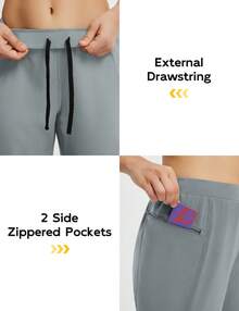 baleaf Women's Athletic Pants Quick Dry Joggers Water Resistant Lightweight Cycling Hiking Ankle Zipper Pockets UPF 50+ - 深灰色18-0000TPG - 查看 5