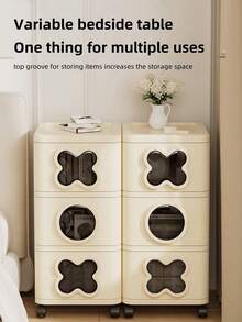 Drawer Cabinet With Wheel,3/4/5-Tier Sturdy Foldable Plastic Drawer Organizer Storage Cabinet - Easy-To-Install Rolling Cart Closet & Makeup Organizer With Smooth Drawers, Space-Saving Easy-Clean Room Decor For Bedroom Kitchen Kids Room Bathroom Entryway Office And More - Nhiều màu - Xem 7