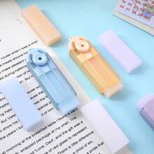 Kids Creative Retractable Erasers, High-Quality School Supplies, Replaceable Refills - Multicolor - View 3