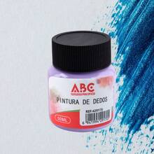 50 ml de pintura para dedos - morado claro - Morado - Ver 3