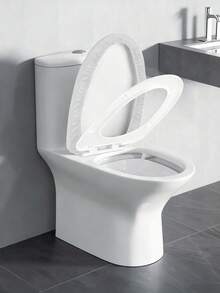 纯色马桶盖套，弹力两件套马桶水箱盖，防尘装饰马桶配件，适合所有季节浴室装饰，秋季装饰 - 彩色 - 查看 7