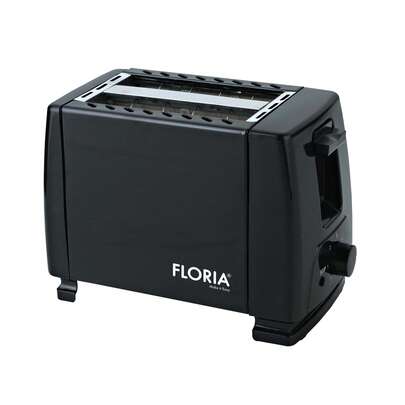 Toaster Floria ZLN1826 Schwarz, 700W, 7 Temperaturstufen, Stopp-Taste
