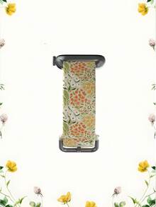 1条雏菊印花硅胶智能手表表带，这款通用型20-22毫米表带具有广泛的兼容性：兼容华为Watch GT3/GT4、三星Galaxy Watch6以及 Series 1至Series 9、SE和Ultra（表壳尺寸38-49毫米）。