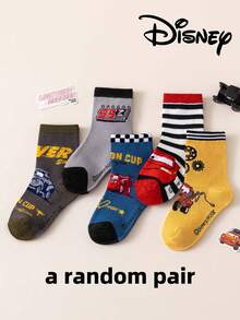 Disney 10/5 Authentic Cars Christmas Children's Socks, New Year Thick Gift Socks, Boys Winter Cartoon Christmas New Year Animation Socks, Girls Socks, House Slippers, Creative Gifting Socks, Children Socks - Multicolor - View 13