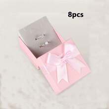 6/4Pcs/1pc, Korean Style Bow Style Jewelry Box Gift BoxNecklace Stud Bangle Jewelry Jewelry Packaging BoxJewelry Box Ring Box, Cheapest Items Available, SmallBusiness Supplies, Packaging Box, WeddingDecorations, Wedding, Gift Box, Wedding Stuff, Wedding Favors For Guest, Gift Boxes Back To School - Multicolor - View 22