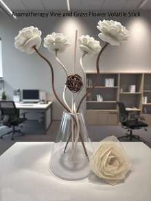 1/5件套无焰香氛干花套装,香水扩散器配件,室内空气清新剂,仿真花 - 彩色 - 查看 3