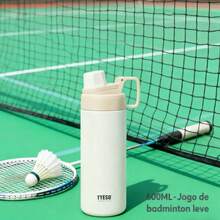 TYESO 900ML (30OZ) Vacuum Insulated Water Bottle With Carrying Handle, Iridescent Colors. Stainless Steel Coffee Cup With Straw, Thermal Bottle, Thermal Cup, 100% Leak-Proof, Keeps Temperature For 24 Hours For Hot/Cold Drinks Or 10 Hours For Hot Drinks. Suitable For Water, Iced Tea, Coffee, Smoothies And Other Beverages. An Ideal Choice For Festive Or Birthday Gifts. - 白色的 - 查看 10