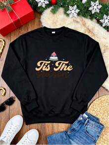 Women Plus Size Sports Sweatshirts - Hitam - View 3