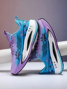 Women's Platform Sneakers - Low-Top Lace-Up Breathable Arch Support Casual Shoes For Running, Workout, Walking, Minimalist Design, Lace Closure & Arch Support - Suitable For Women's Fashion And Sports - Comfortable & Durable Athletic Shoes - Purple Moon - View 5