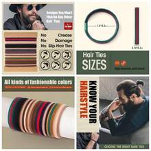 - Lazos para el cabello trenzados para hombres, para moos, cabello grueso y, lazos elsticos para el cabello para hombres, sin daos - inicial - Ver 1