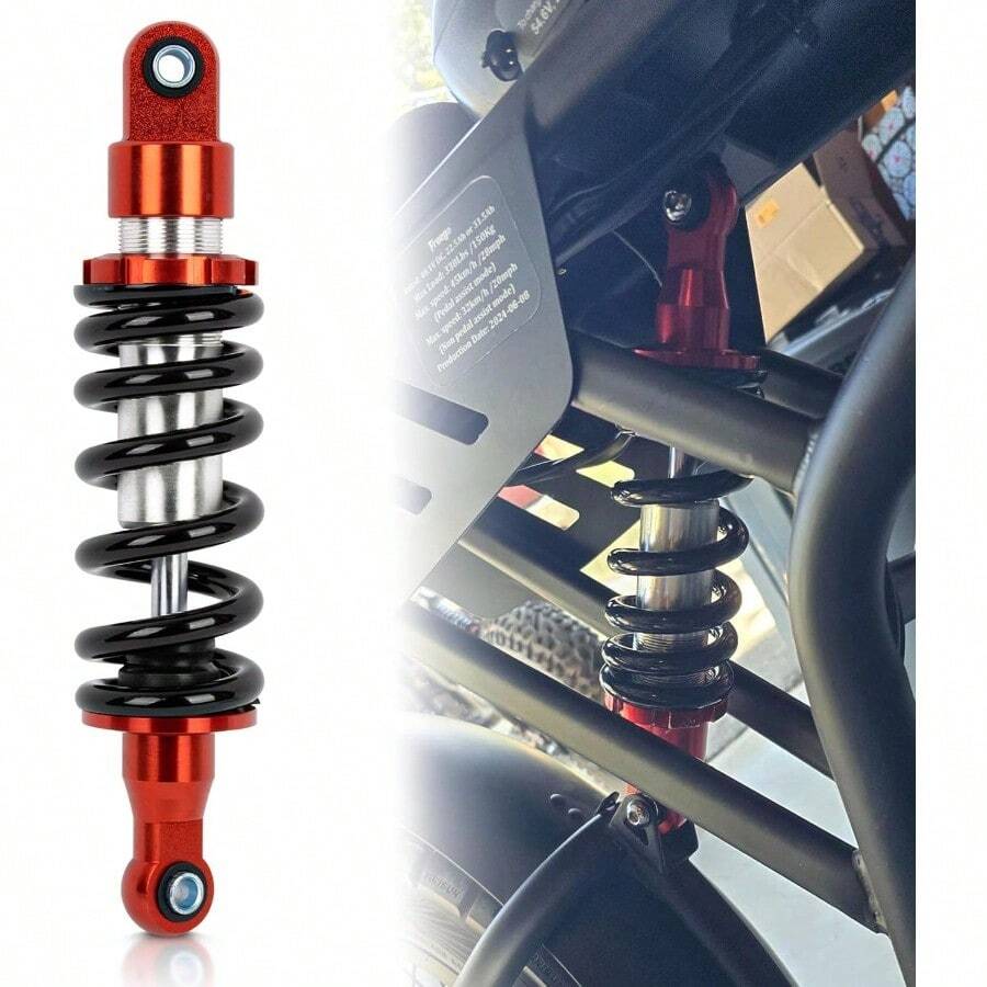 PSLER 260mm Adjustable Motorcycle Rear Shock Absorber Suspension With 10.2 Stroke And 1000LBS Load Capacity Designed For Off-Road Dirt Pit Bikes Including PW80 Apollo Stomp WPB M2R Lucky 50cc 70cc 90cc 110cc 125cc 150cc SSR 125 CRF50 Models High-Performance Durable Shock Absorption For Enhanced Ride Stability And Handling On Rough Terrains - 260mm - Xem 1