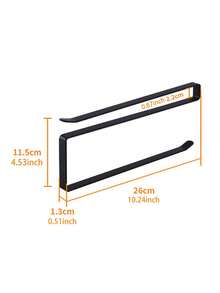 1个纸巾架，厨房纸巾架，锡箔/保鲜膜分配器，免打孔壁挂式收纳架，适用于厨房、浴室、杂物间 - 彩色 - 查看 11