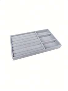 Tavă pentru bijuterii, tavă de afișare a bijuterii, tavă de afișare a colierelor/inelelor, cutie de bijuterii separatoare, organizator de bijuterii stivuibil, potrivit pentru mese de toaletă, dulapuri, sertare, birouri etc. Cadouri de Halloween, cadouri de Crăciun, decorațiuni de toamnă, decorațiuni pentru dormitor.