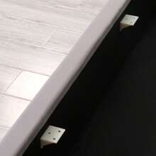 Polsterbett Ohrenform Samtstoff Grosse Knopfnähte Doppelbett 180*200, Hydraulisches Funktionsbett Mit Lattenrost Und Stauraum, Bettunterseite Ist Mit Einem Schmutzabweisenden Schwarzen Vliesstoff, Grau - Grey + Velvet(2) - View 7