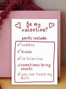 1pc Elegant Valentine's Day/Anniversary Greeting Card. For Husband. Includes Envelope. High-Quality Paper. Wish You Eternal Youth And Good Health. Decorated With Heart Pattern. Perfect Valentine's Day Card From Wife To Husband (4.7 Inches X 6.7 Inches) - Multicolor - View 5