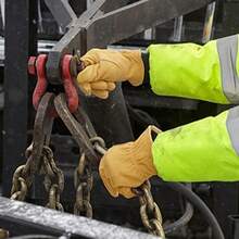 Guantes de trabajo de piel para hombre, 3.5 onzas, Thinsulate, piel de vacuno, forrada, grande (Wells Lamont 1108L), color amarillo(2XL (Paquete de 1)) - Multicolor - Ver 4