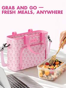 Meoky保温午餐包，大容量成人午餐包，配有肩带和外部储物隔层，经久耐用且轻便，是工作、上学和外出就餐的理想之选。