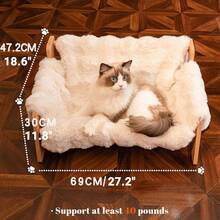 Winter Warm Cat Sofa, Thick & High Insulated 4-Season Pet Dog Cat Bed Mat, Anti-Slip Scratch-Resistant Cat Scratching Pad, Suitable For Cats And Small Dogs