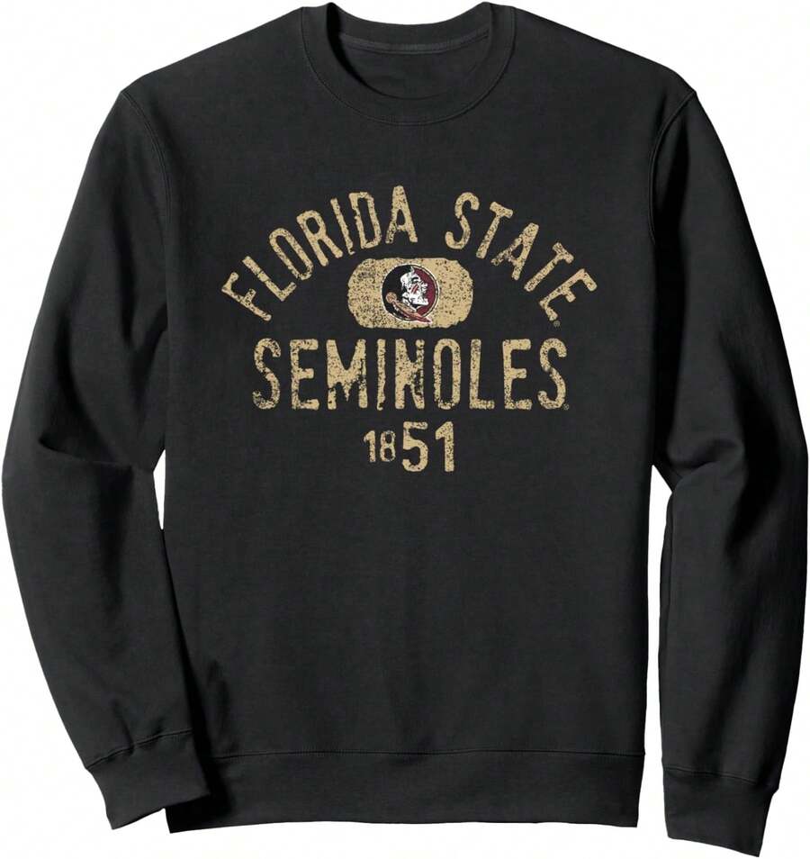 Florida State Seminoles Vintage 1851 Officially Licensed Sweatshirt - Black - View 1