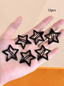 100 chiếc kẹp tóc hình ngôi sao năm cánh Y2K màu đen, kẹp tóc hình ngôi sao bằng hợp kim sắt dễ thương - Kẹp tóc hình ngôi sao năm cánh Y2K cho bé gái, chống trượt, phụ kiện dành cho nữ - Thích hợp cho tiệc tùng hàng ngày, bộ phụ kiện tiệc tùng đầy màu sắc Dopamine, kẹp càng cua, kẹp tóc, kẹp cài tóc, phụ kiện đội đầu, ghim cài tóc - Nhiều màu - Xem 26