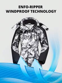CAMEL CROWN Women's Ski Jacket, Warm Thermal Lined Waterproof Outdoor Jacket For Winter Snow Sports - Grey - View 3