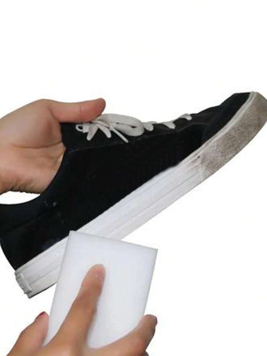 2/3/4/6/12/24pcs Disposable Sneaker Cleaning Sponge Pads, Magic Eraser For Shoes, Portable Wet Wipe For Shoe Cleaning And Care (Needs To Be Soaked In Water Before Use)